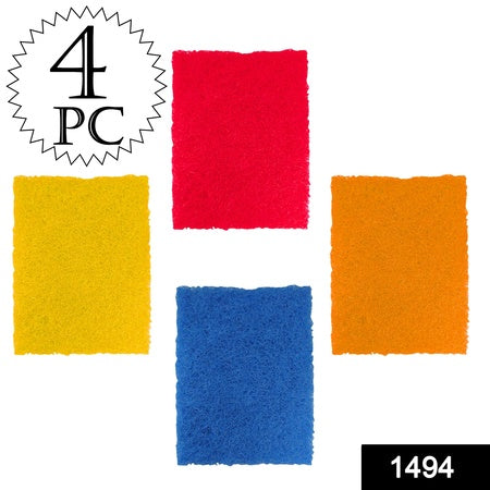 1494 Kitchen Scrubber Pads For Utensilstiles Cleaning (Pack Of 4)