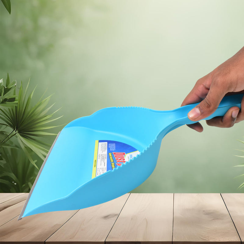 Heavy Plastic Dustpan With Handle (1 Pc)