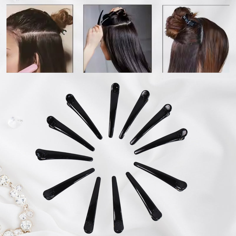 Hair Clips For Styling (12 Pc)