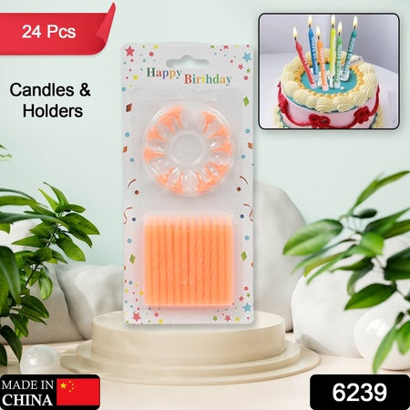 6239 Birthday Party Candles (Pack Of 24 Pcs)