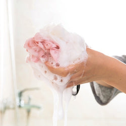 1462b Bath Sponge Round Loofah And Back Scrubber For Men And Women