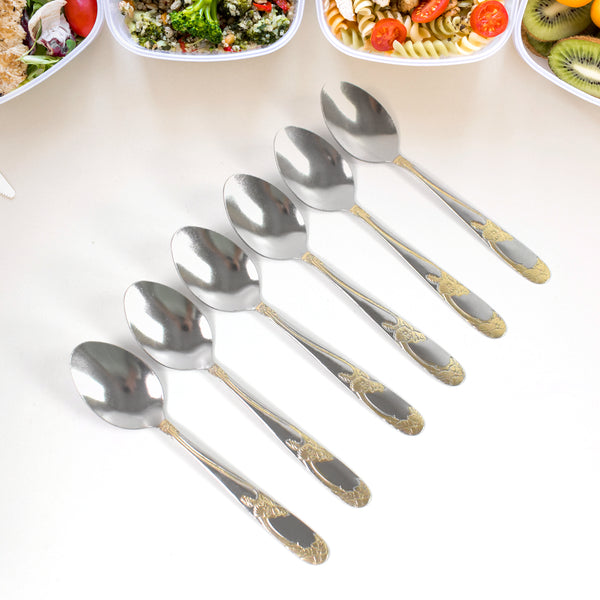 Stainless Steel Table Spoons  Baby Spoon Set Set Of 6