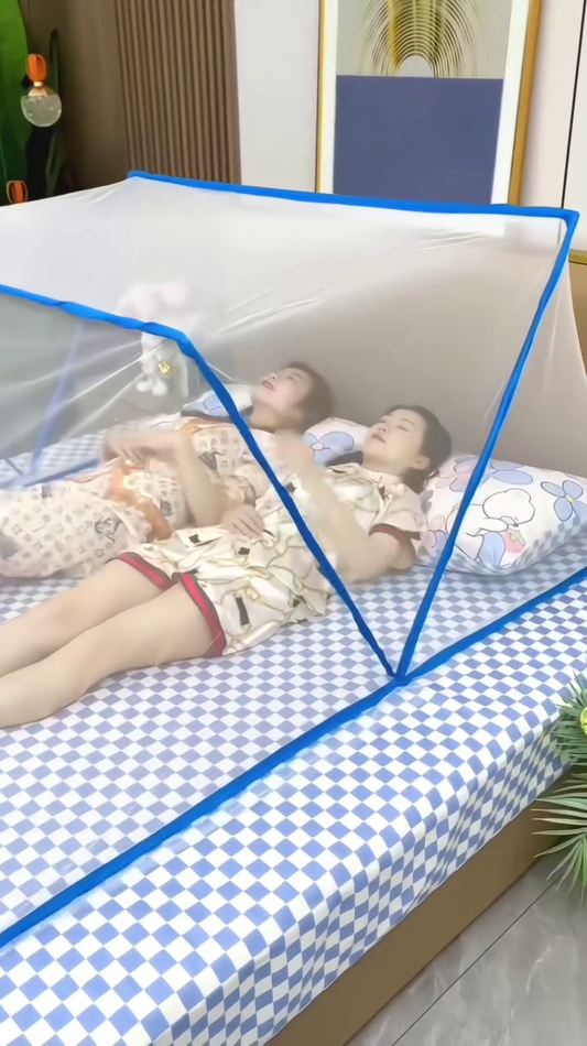 Foldable Pop-Up Bed Mosquito Net Ideal for Home or Travel Use