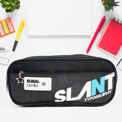 Pencil Pouch With Zipper (1 Pc  2 Compartment)