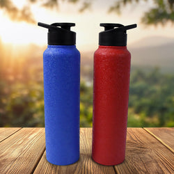 Stainless Steel Water Bottle Fridge Water Bottle (1000ml  Mix Colour  1 Pc)