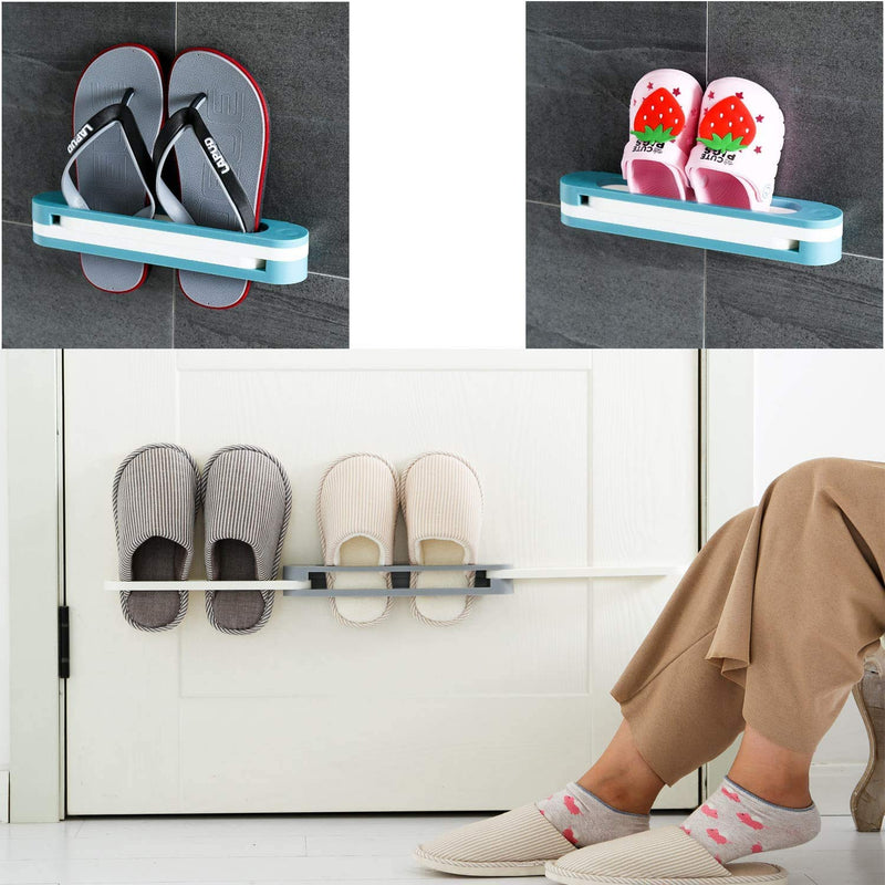 1122 Multifunction Folding Slippersshoes Hanger Organizer Rack