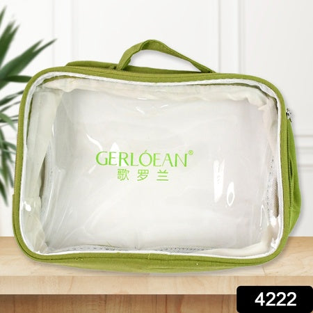 Transparent Zipper Closing Pouch (1 Pc  Big)