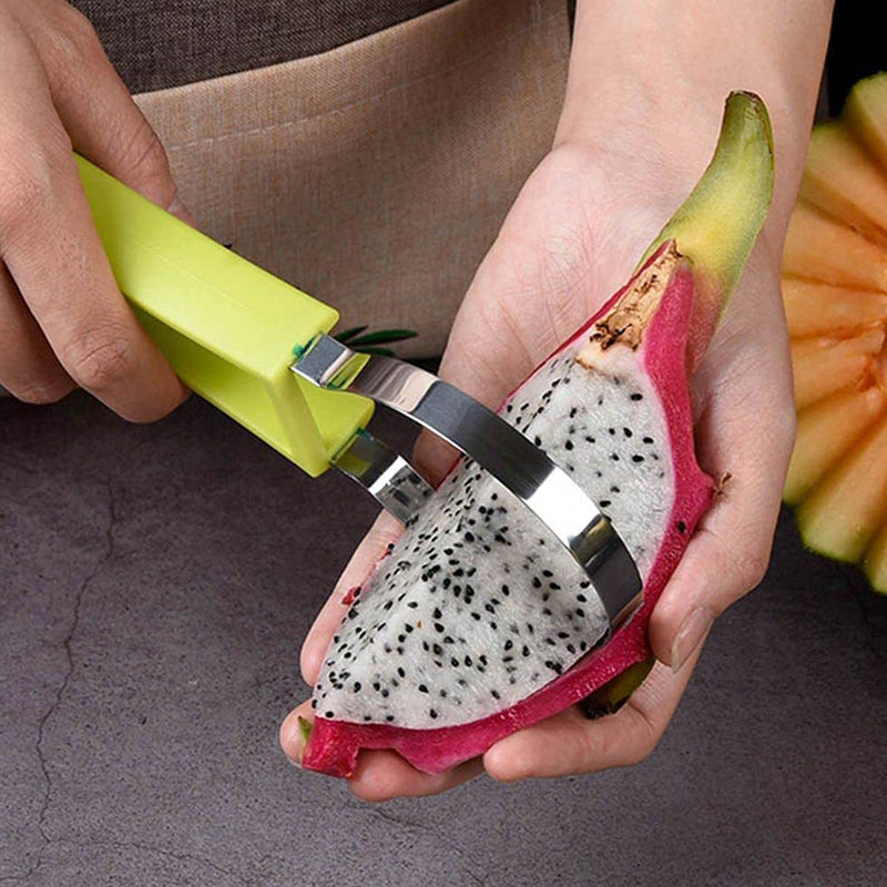 2606  4 In 1 Stainless Steel Melon Baller Seed Remover Sorbet Dessert Ball Spoon Fruit Digging Spoon Double Sided Fruit Scooper Watermelon Baller Scoop