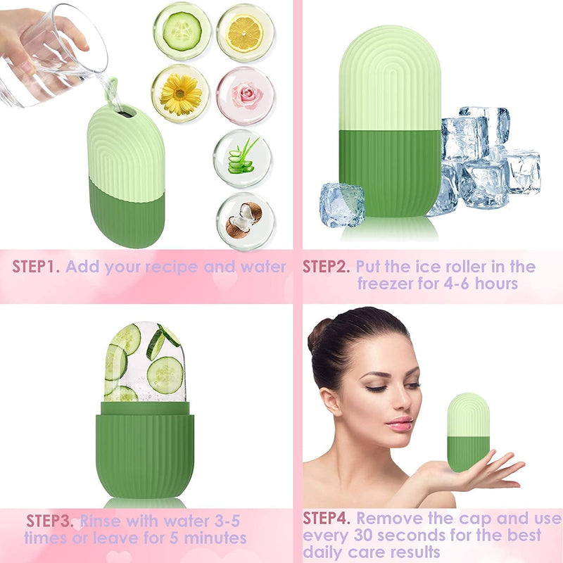 1224l Beauty Ice Roller For Face Massager  Eye Reusable Face Rollers Facial Roller ( Loose )