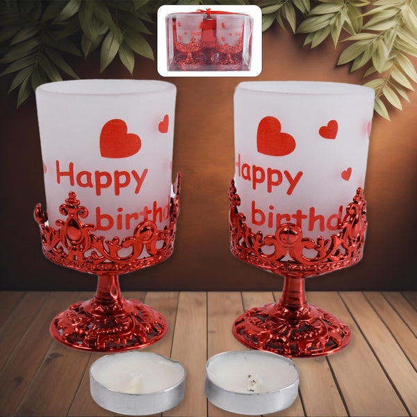 Tealight Holder Stylishly Shaped Candle Diya Stand Plastic Beautiful Design Festival (2 Pc  Mix Design)