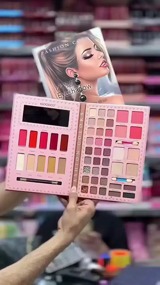 All-in-One Pink Themed Makeup Book Set