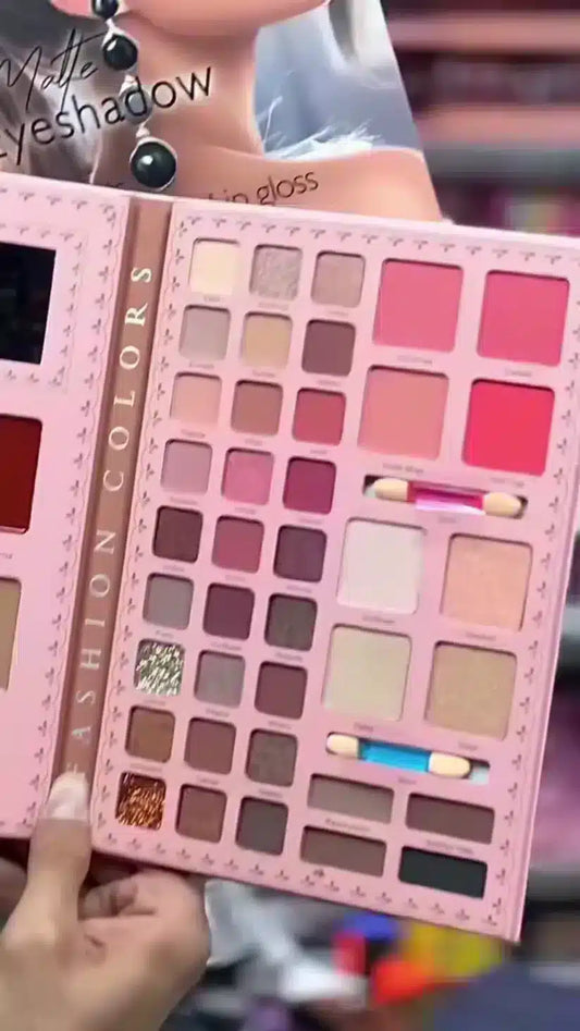 All-in-One Pink Themed Makeup Book Set