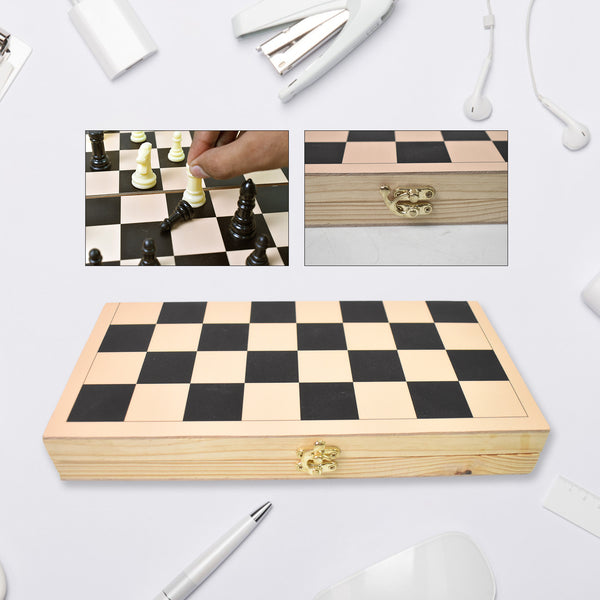 Folding Wooden Chess Board Set (30  30 Cm  1 Set)