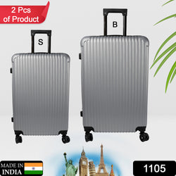 1105 Trolley Bag Big And Small Suitcase Bag For Men  Women Use Bag ( Set Of 2 )