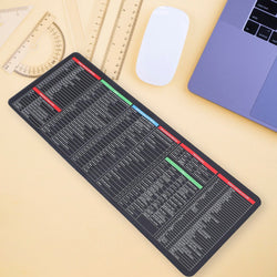 12982 Shortcut Keyboard Mat Mouse Pad Mat Mouse Pads For Desk Quick Key Super Large Anti-slip Keyboard Pad Desk Accessories Desktop Mouse Pad Office Oversized Big Mouse Pad Rubber (8030 Cm)